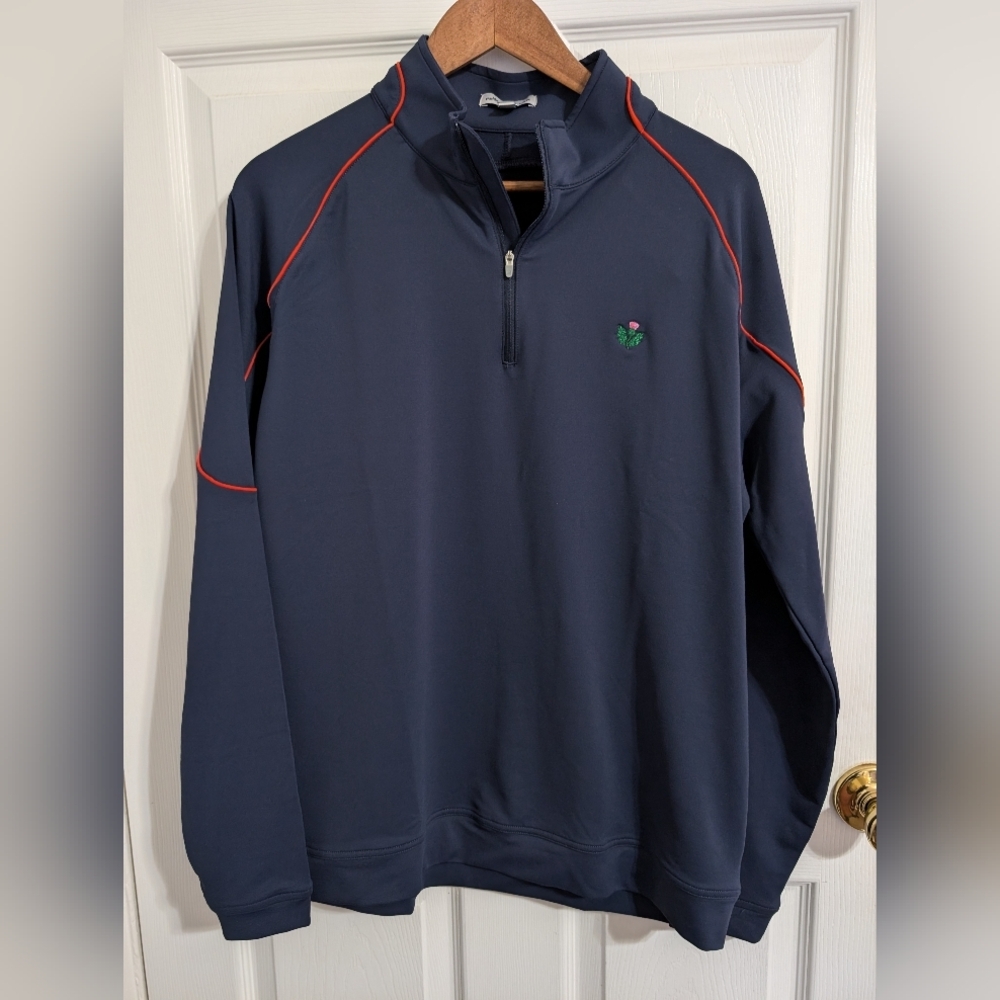 Peter Millar Pullover Men Large Performance Quart… - image 1